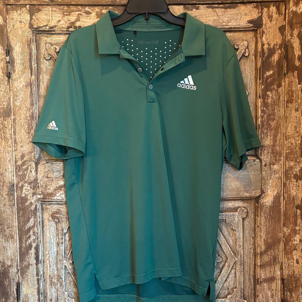 Adidas Men's Teal Polo Shirt